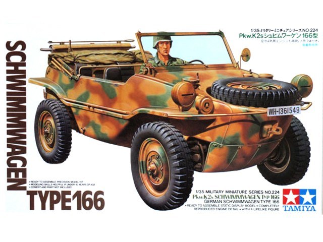 Tamiya 1/35 Schwimmwagen Type 166 - Model Kit image