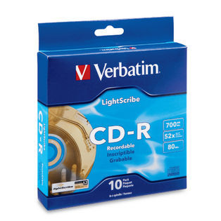 Verbatim CD-R 700MB 10Pk Spindle LightScribe 52x image