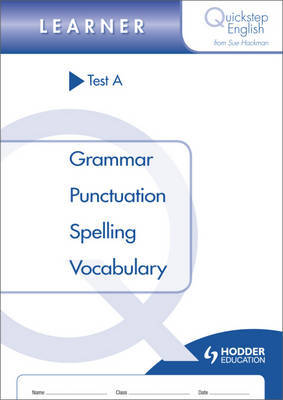 Quickstep English Test A Learner Stage by Sue Hackman image