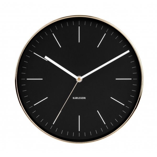 Karlsson Wall Clock Minimal (Gold/Black) at Mighty Ape NZ
