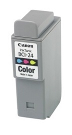 Canon BCI-24C Colour Ink Tank (Dual Pack)  suitable for Canon i250 i320 i350 i450 i455 i470D  S200SP S200SPx S300 S330 iP1