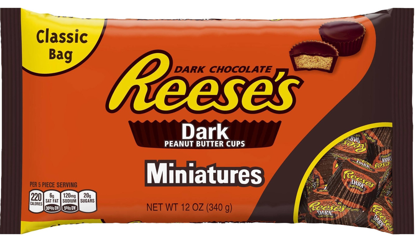 Reese's Dark Chocolate Mini Peanut Butter Cups at Mighty Ape NZ