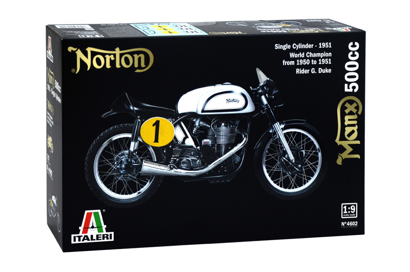 Italeri 1:9 Norton Manx 500cc Motorbike Model Kit image