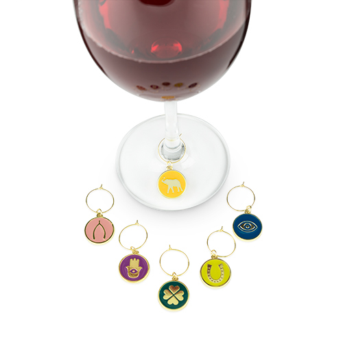 Lucky Symbol Wine Charms image