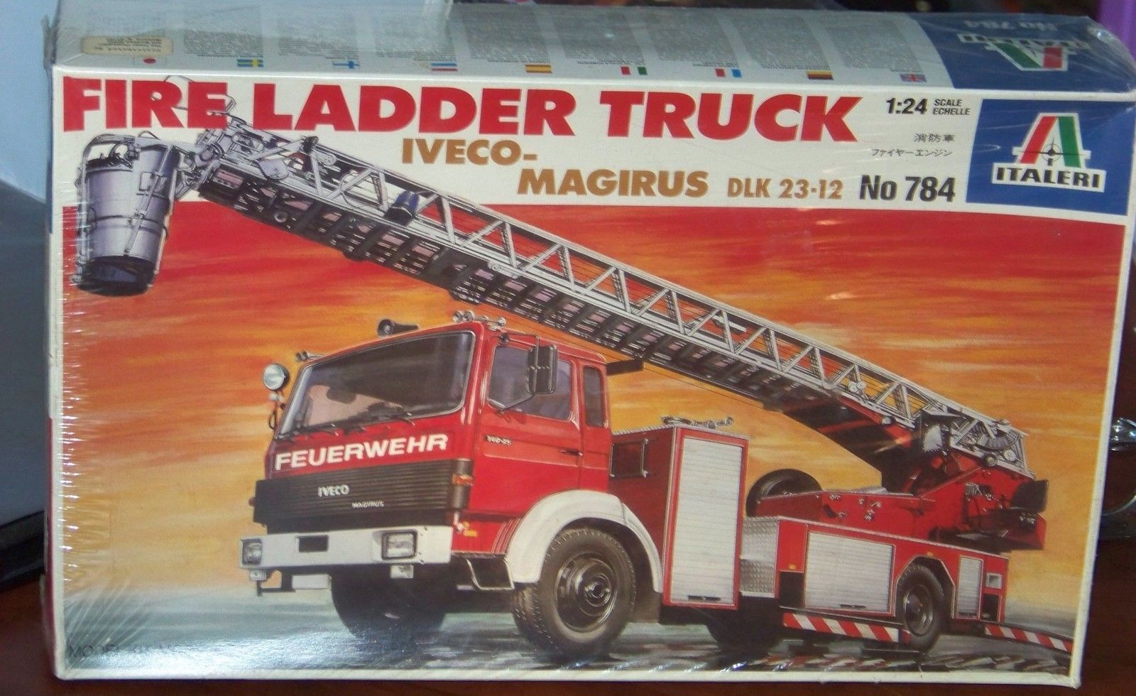 Italeri 1 24 Fire Ladder Truck Iveco Magirus Scale Model Kit At Mighty Ape Nz