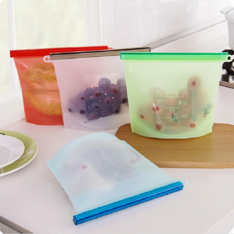 Ape Basics: Set of 4 Resuable Silicone Storage Bags image