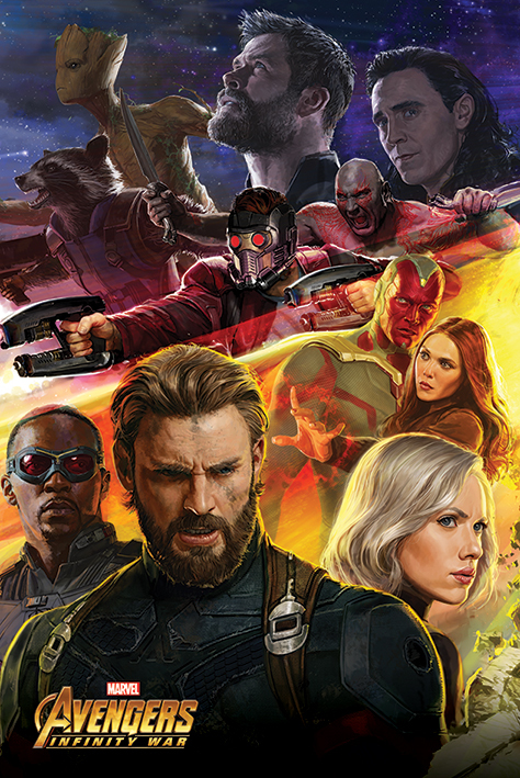 Avengers Infinity War Maxi Poster - Captain America (730)