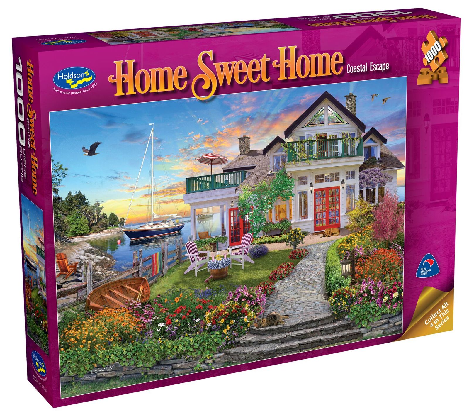 Holdson: 1000 Piece Puzzle - Home Sweet Home S2 (Coastal Escape) image