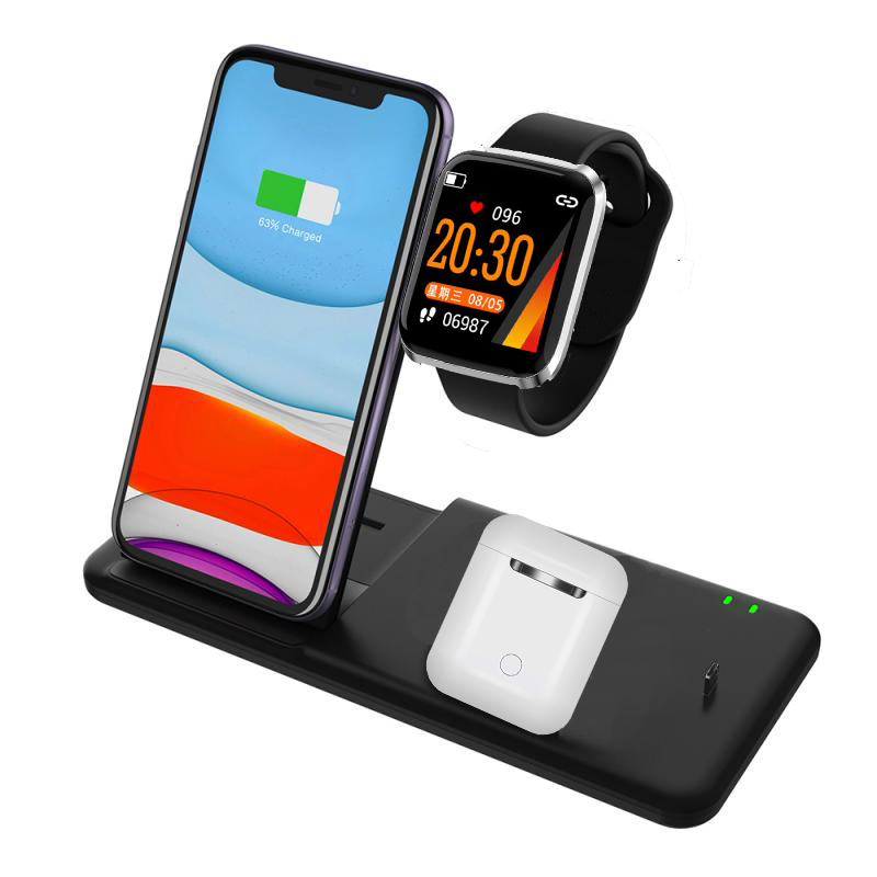 4 in 1 Wireless Fast Charging Station 15W at Mighty Ape Australia