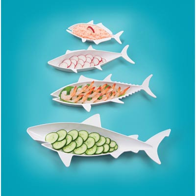 Fish Food Nesting Serving Plates - by Fred