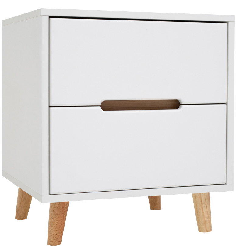 Bedside Table Nightstand - White image