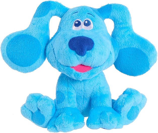fluffy blue bean bag