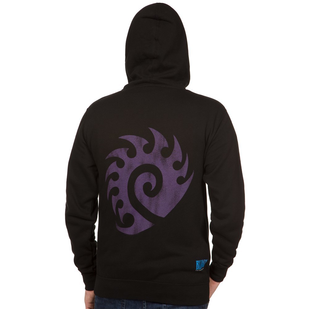 StarCraft II Heart of the Swarm Zerg Vintage Logo Zip-up Hoodie (Small) image