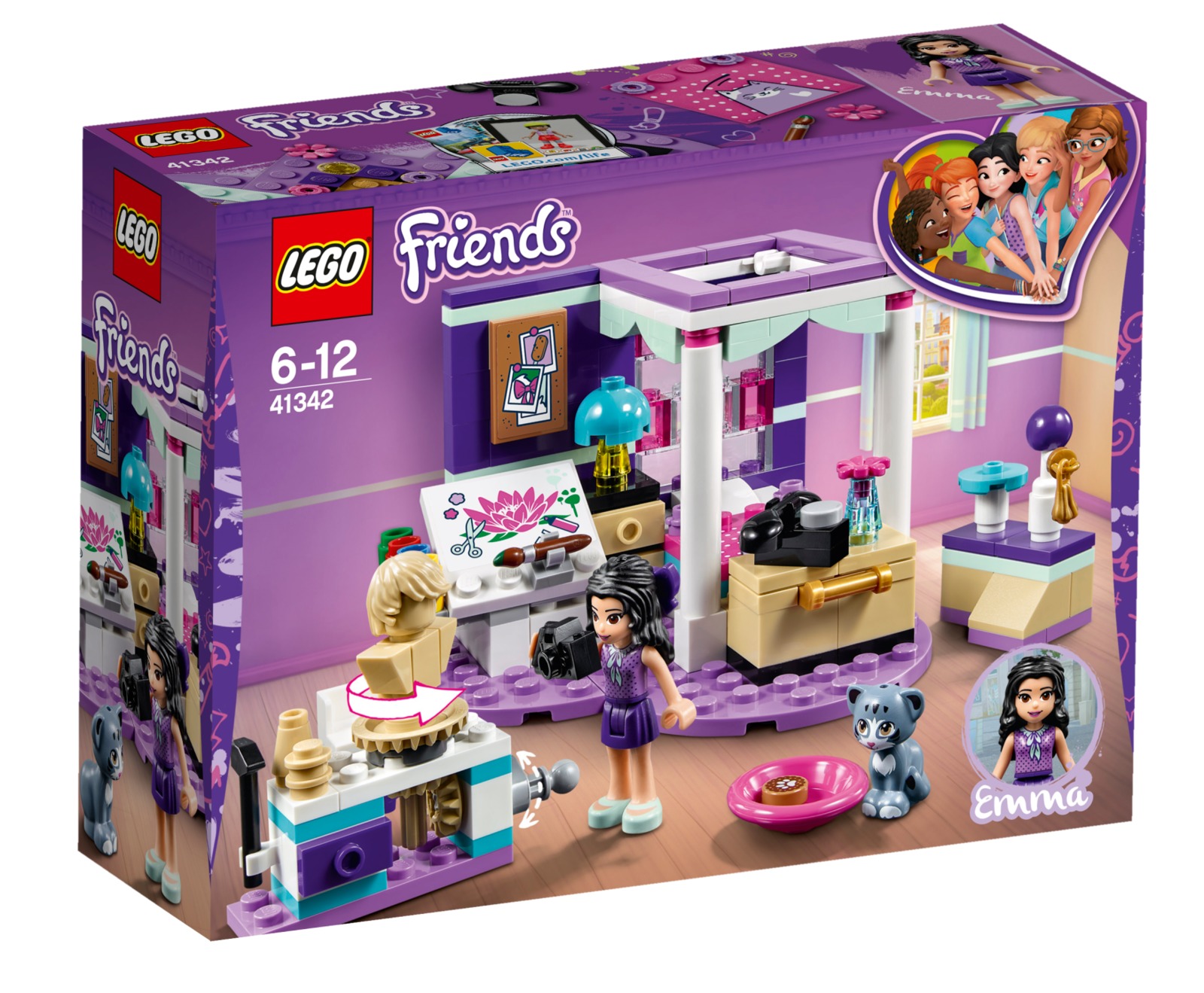Lego Friends Emmas Deluxe Bedroom 41342 Toy At Mighty Ape Nz