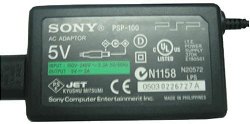 PSP AC Adaptor on PSP