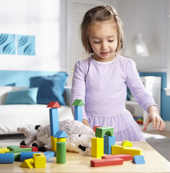 Melissa & Doug: Wood Blocks - 100-Piece Set