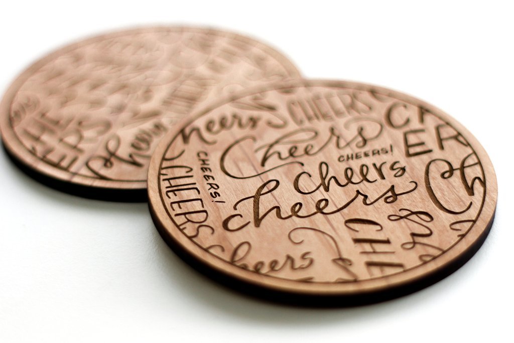 Cardtorial Cheers Coasters image