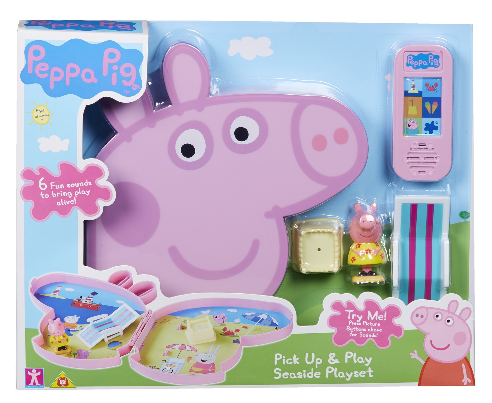 Peppa Pig: Pick Up & Play Case - Seaside