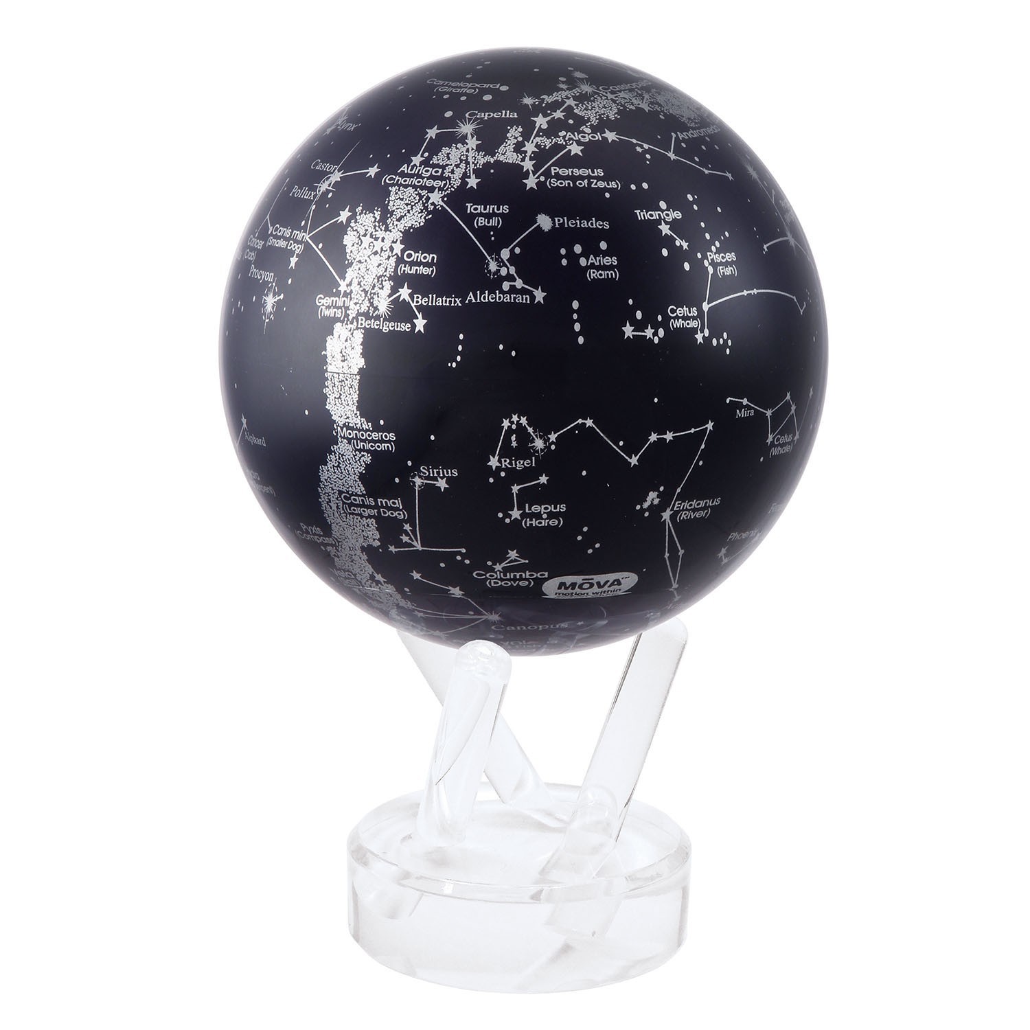 MOVA: Self Rotating Globe - Silver Constellation in Blue (11.5cm) image