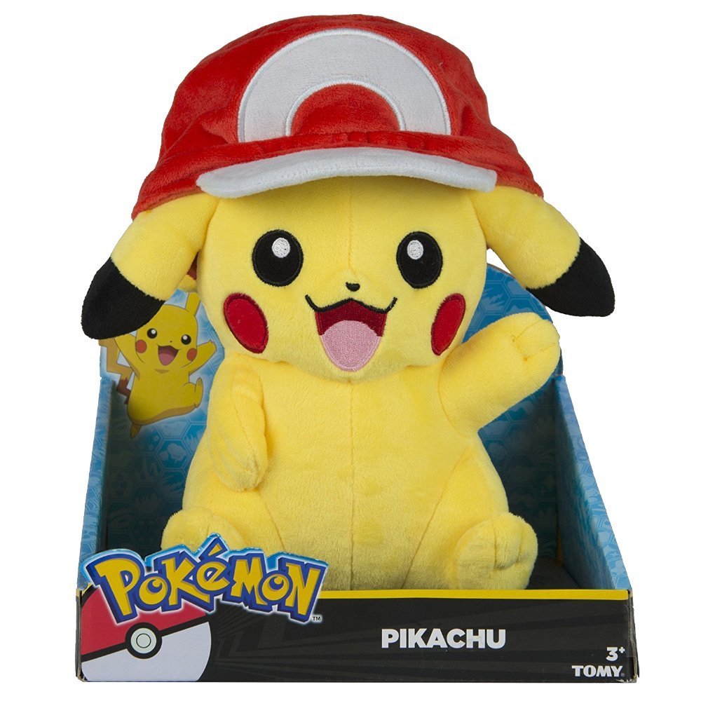 Pokemon: Pikachu with Ash's Hat Plush (26cm)