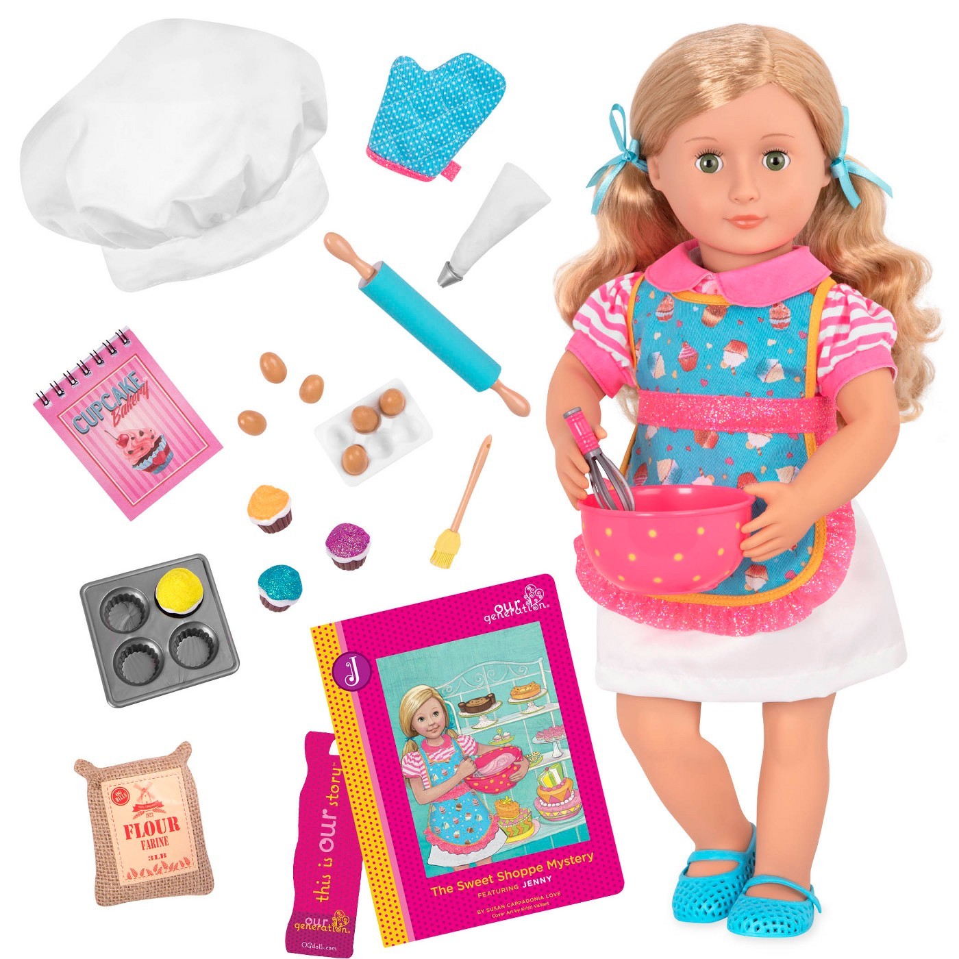 Our Generation: 18" Deluxe Doll & Book - Jenny image