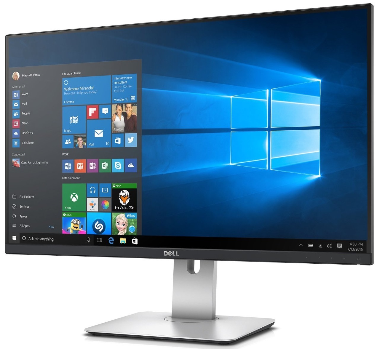 27" Dell UltraSharp U2715H QHD Monitor image
