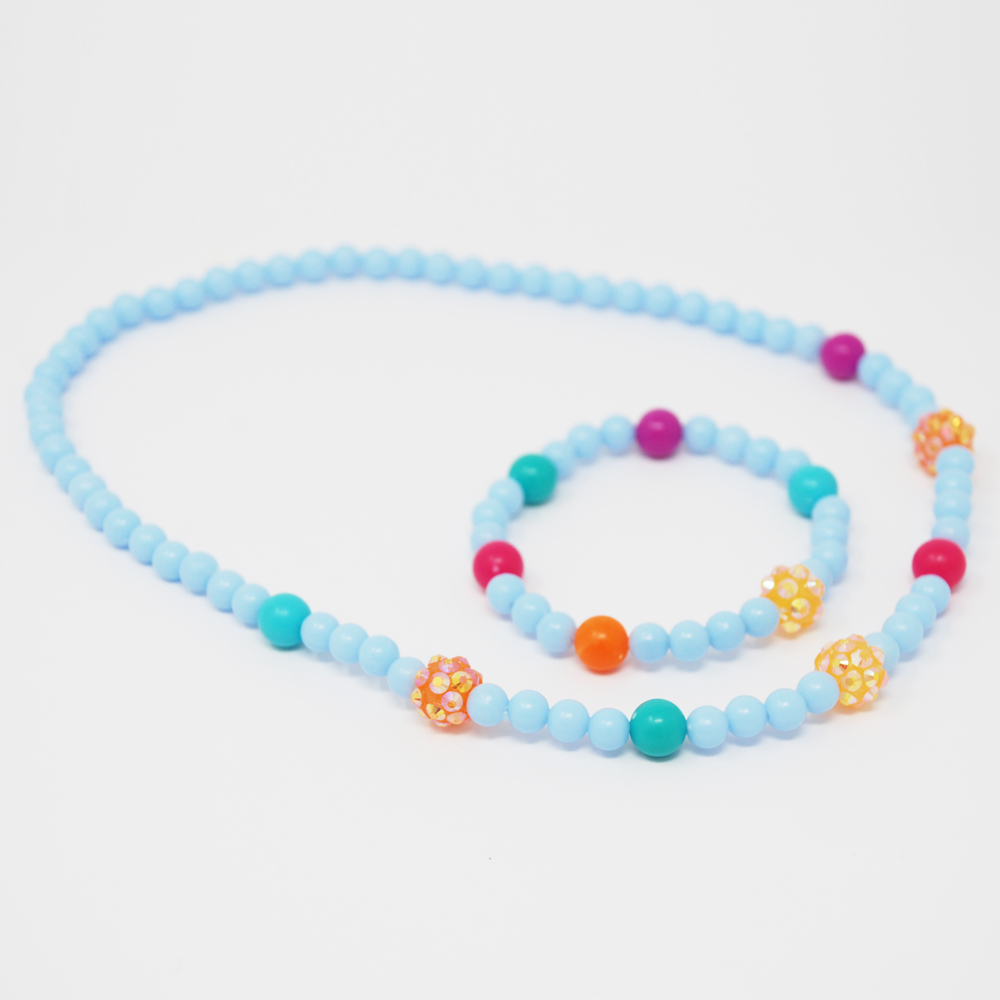 Pink Poppy: Sparkling Beads - Necklace & Bracelet Set (Assorted Colours)