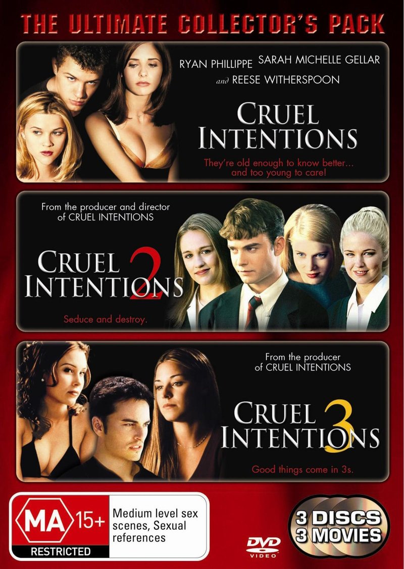 Cruel Intentions - Ultimate Collector's Pack (3 Disc Set) on DVD