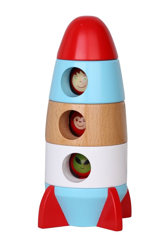 Buy Stacking Rocket Wooden Playset at Mighty Ape NZ