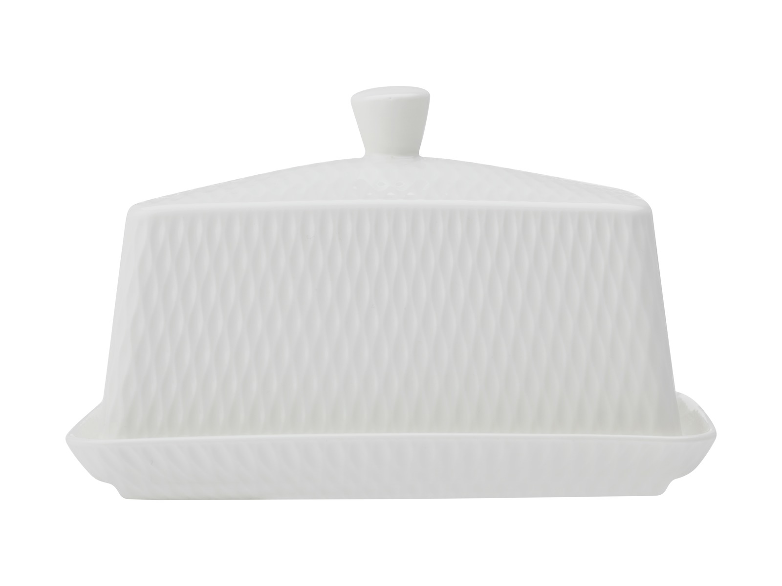 Maxwell & Williams - White Basics Diamonds Butter Dish image
