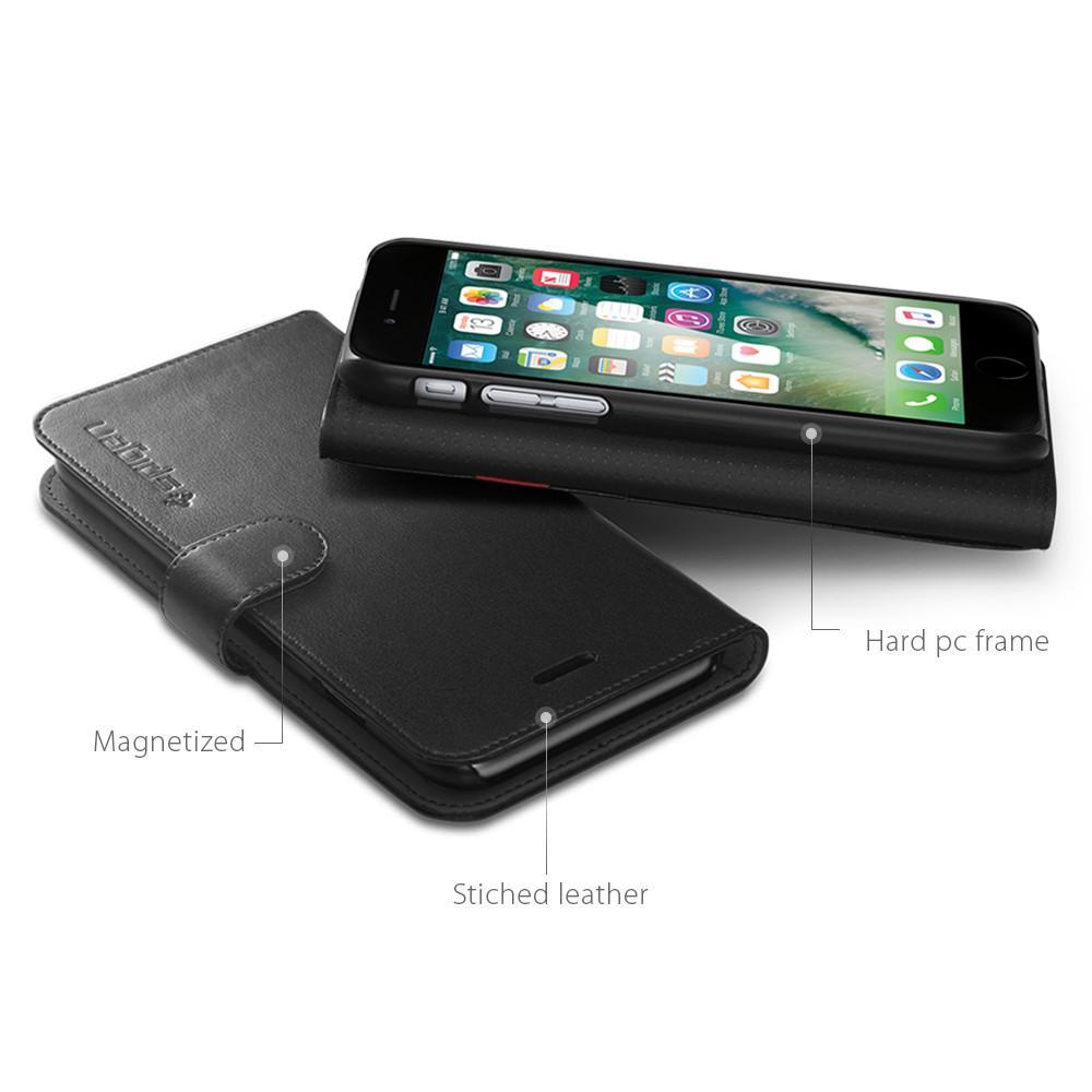 Spigen: iPhone 7 - Wallet Case (Black) image