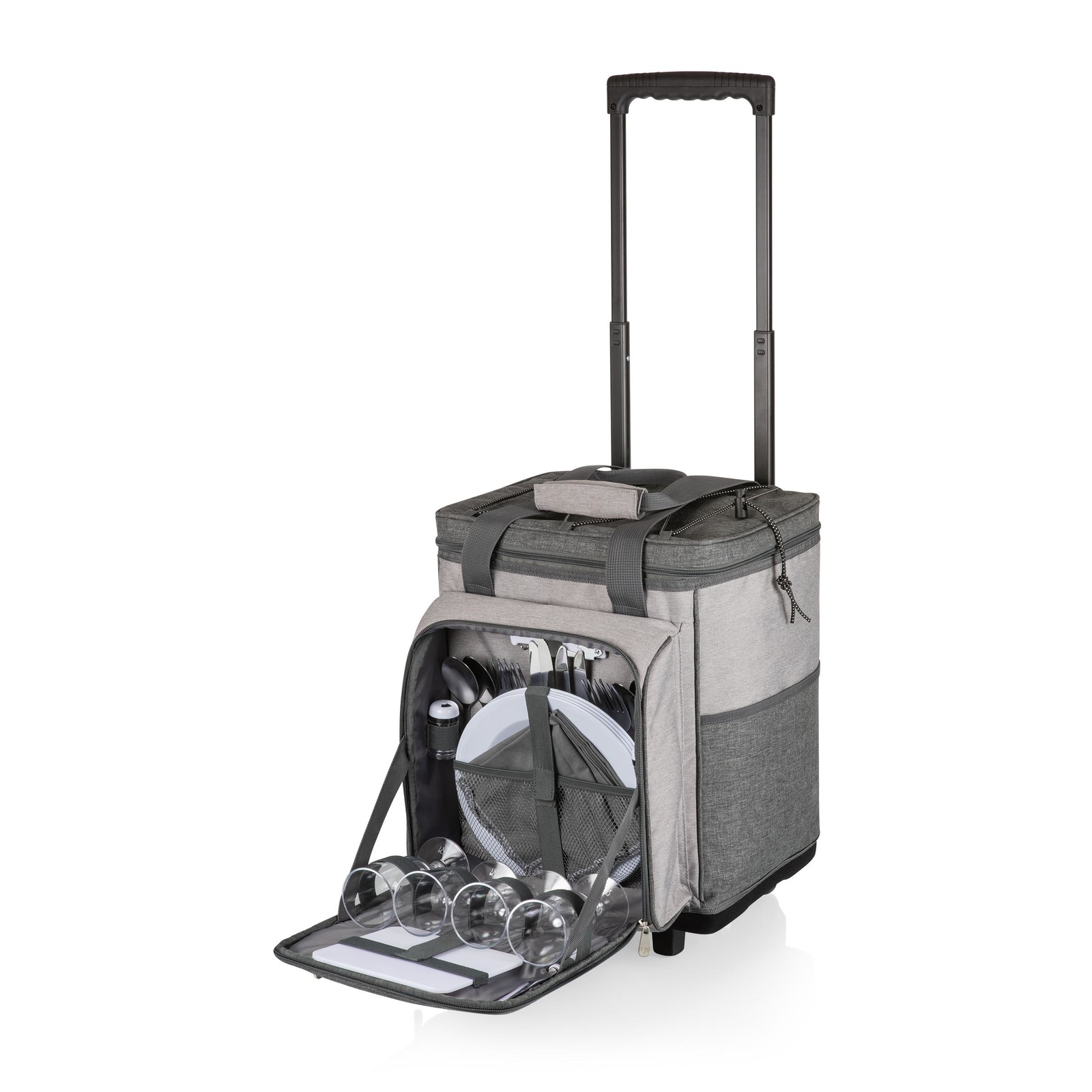 Picnic Time: Rolling Picnic Cooler (Heathered Gray) image