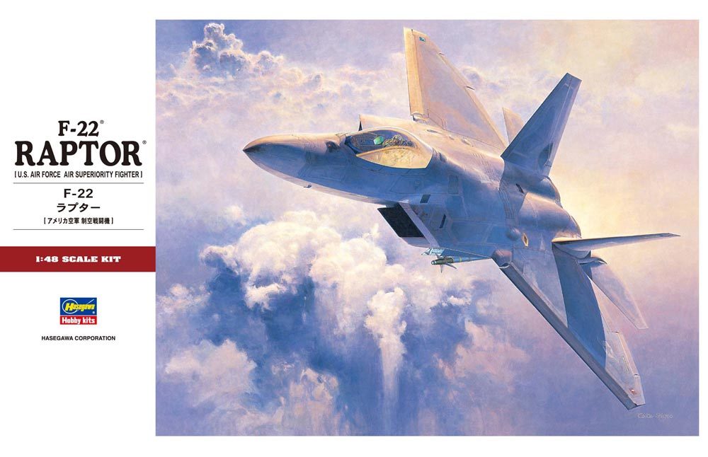 Hasegawa: 1/48 F-22A Raptor - Model Kit image