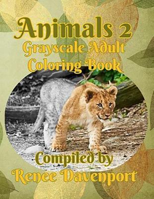 Animals 2 Grayscale Adult Coloring Book image