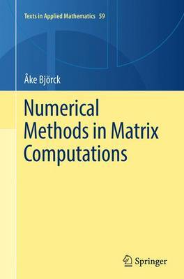 Numerical Methods in Matrix Computations by Ake Bjoerck image