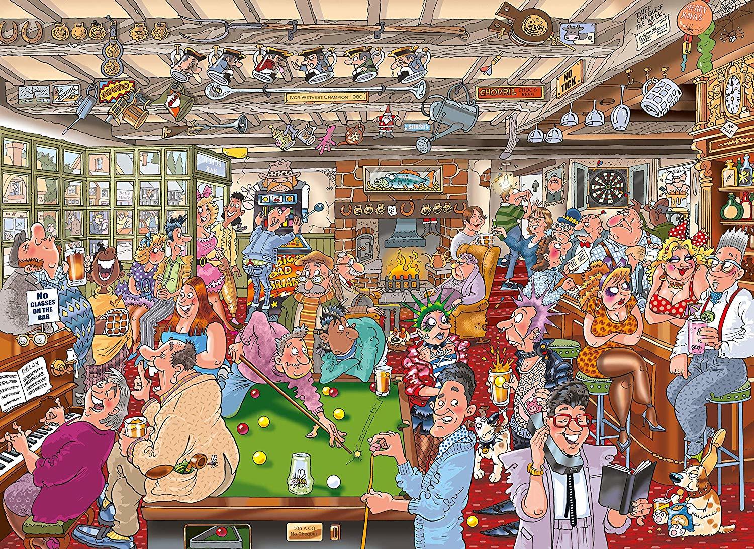 Wasgij: 1000 Piece Puzzle - Destiny #19 (The Puzzlers Arms) image