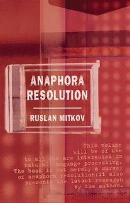 Anaphora Resolution by Ruslan Mitkov image