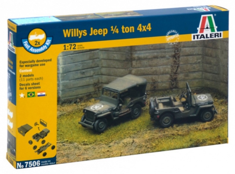 1/72 Willys Jeep WW2 - Fast Assembly Kit image