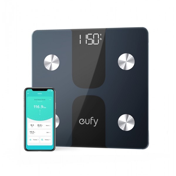 Eufy Smart Scale C1 with Bluetooth, Body Fat Scale - Black