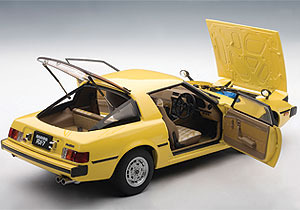 AUTOart 1979 Mazda Savanna RX-7 (SA) 1:18 Diecast Model - Spark Yellow image