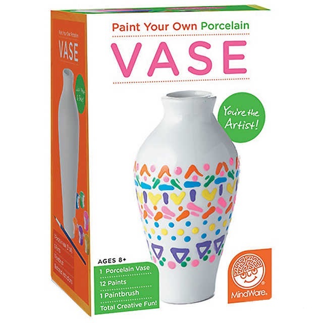 Mindware Create: Paint Your Own - Porcelain Vase