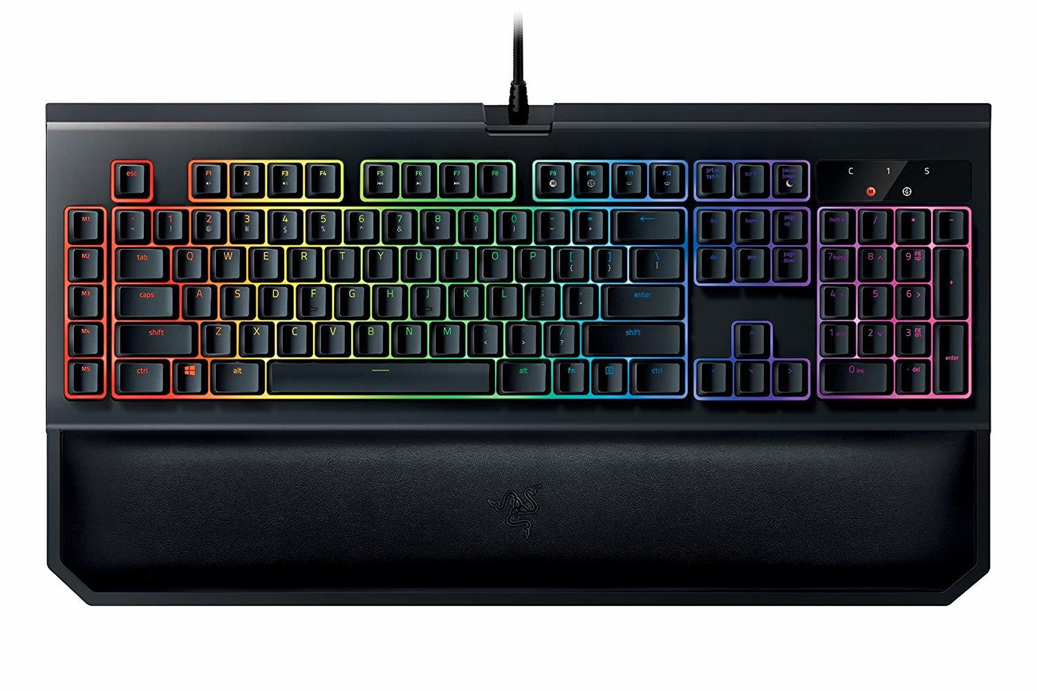 Razer BlackWidow Chroma V2 - Mechanical Gaming Keyboard (Yellow switch) for PC image