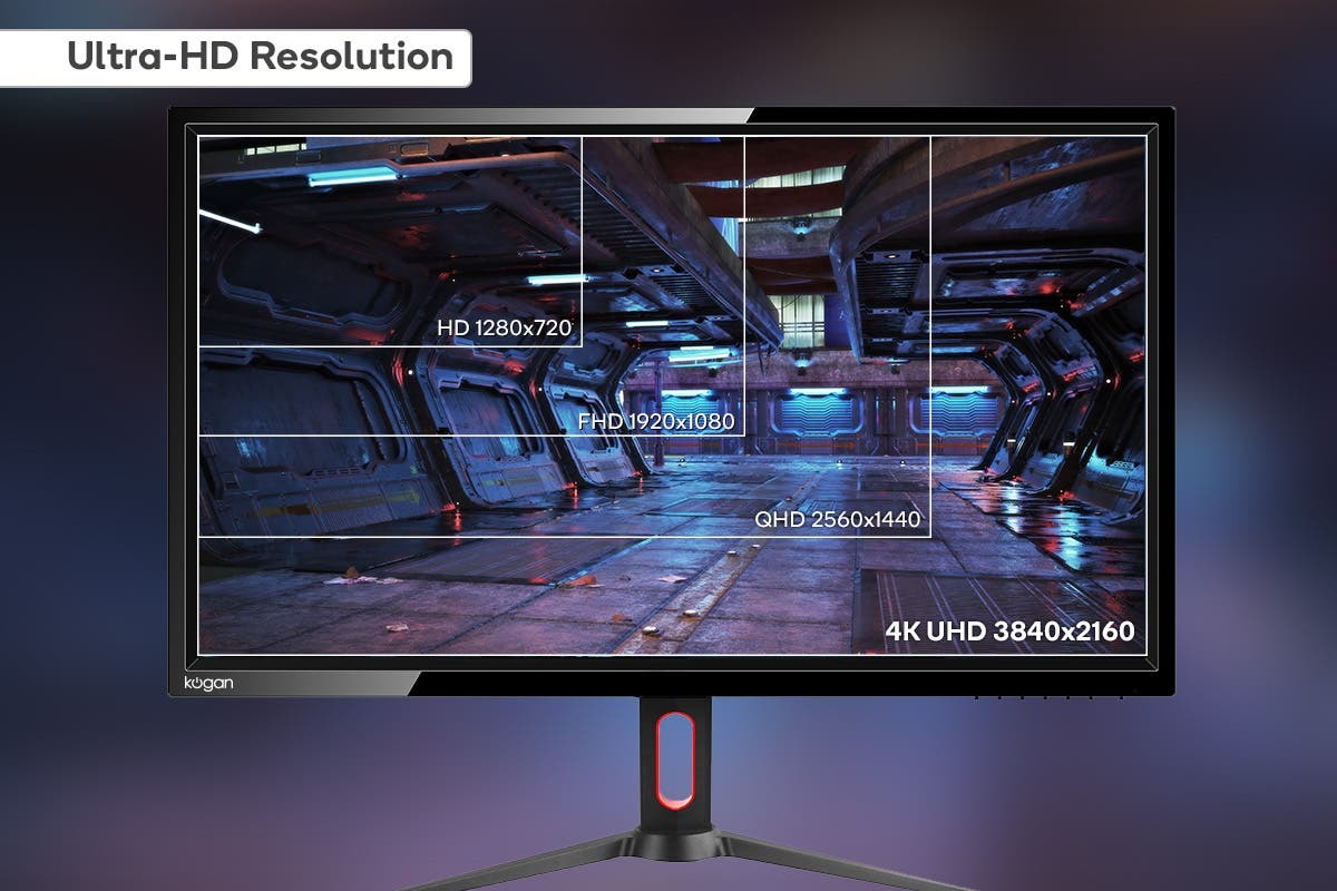 28" Kogan 4K 60Hz 1ms FreeSync Monitor