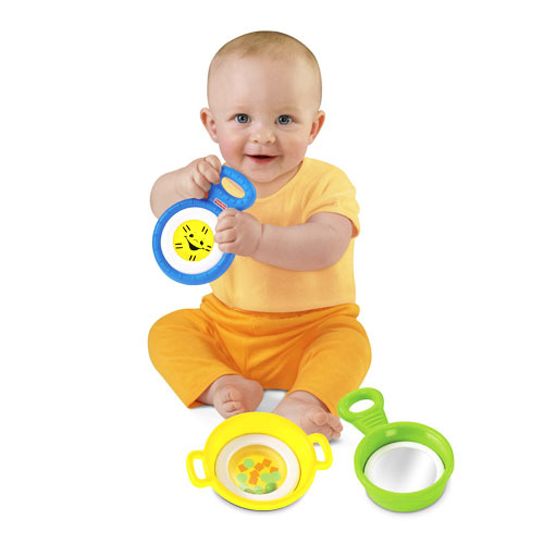 Fisher Price Brilliant Basics Stack & Nest Pots & Pans