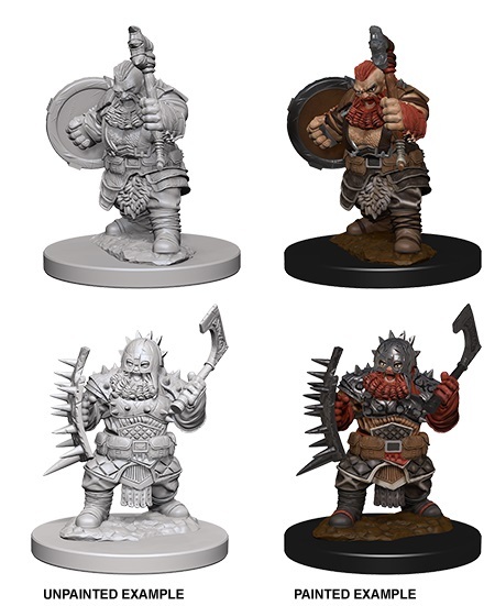 Pathfinder Deep Cuts Unpainted Miniatures: Dwarf Male Barbarian image