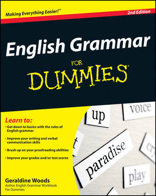 English Grammar For Dummies on Paperback by Geraldine Woods