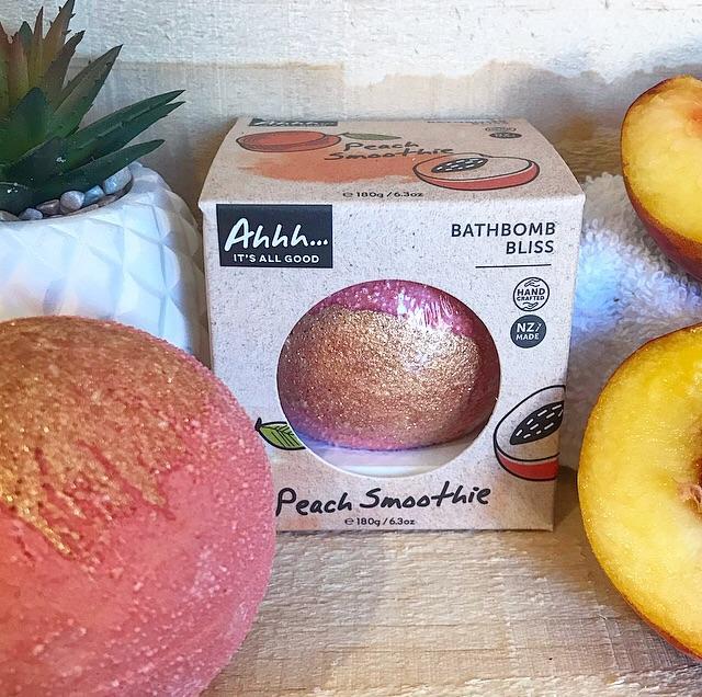 Ahhh Soaps Bath Bomb - Peach Smoothie (180g)