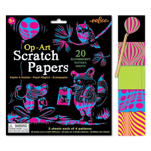 Buy Op Art Scratch Paper Art at Mighty Ape NZ