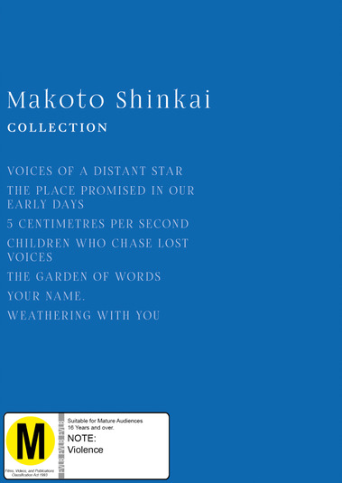Makoto Shinkai Collection on Blu-ray image