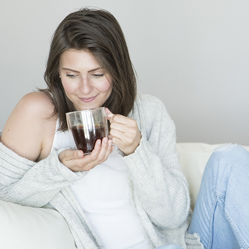 Pinky Up: Avery Double Walled - Glass Tea Mug image